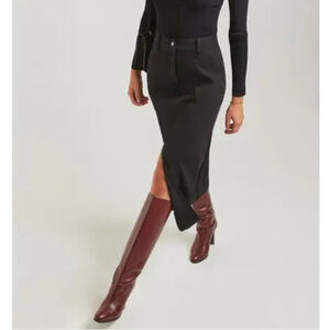 Mara Hoffmann Nikita Organic Cotton Jean Midi Skirt